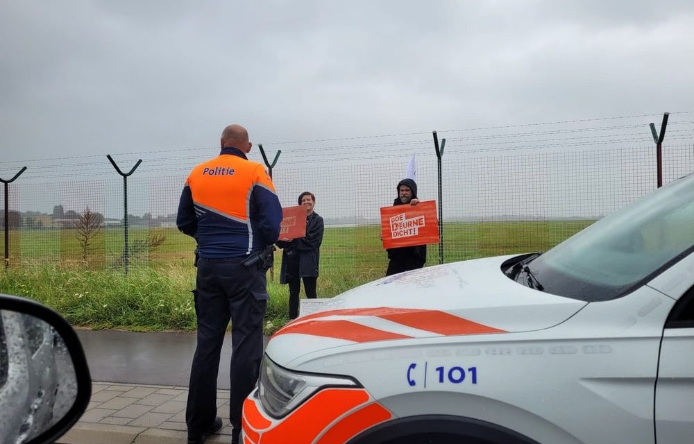 Actievoerders tegen vliegveld bedreigd met arrestatie