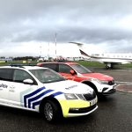 Veel hulpdiensten en hulpverleners op de luchthaven van Deurne